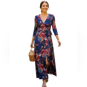 Vanilla Bay Floral Women's Maxi Dress Size S